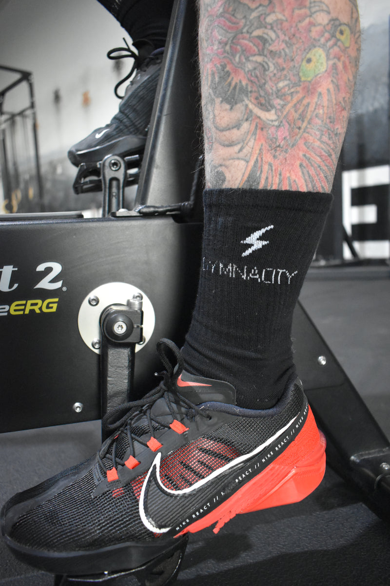 Black Gymnacity Crew Socks