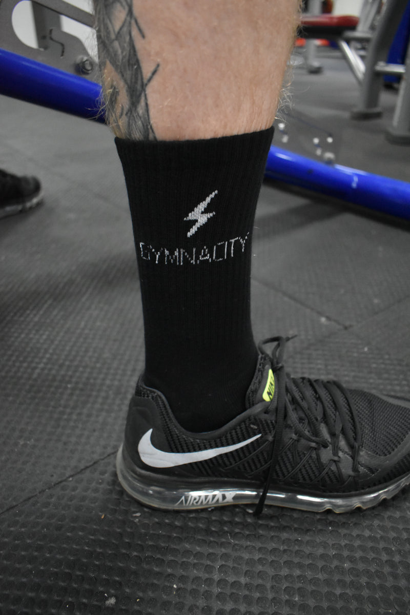 Black Gymnacity Crew Socks