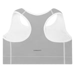 Gymnacity Grey Bolt Padded Sports Bra