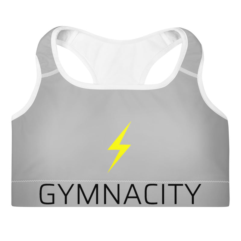 Gymnacity Grey Icon Padded Sports Bra