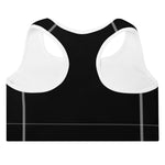 Gymnacity Black Bolt Padded Sports Bra