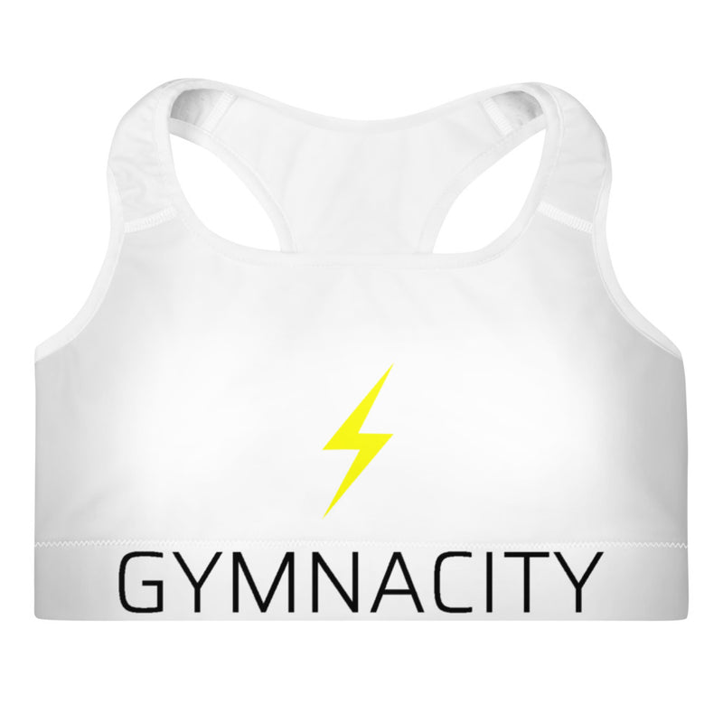 Gymnacity White Icon Padded Sports Bra