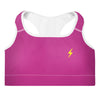 Gymnacity Pink Bolt Padded Sports Bra