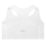 Gymnacity White Bolt Padded Sports Bra