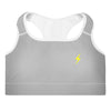 Gymnacity Grey Bolt Padded Sports Bra