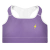 Gymnacity Purple Bolt Padded Sports Bra